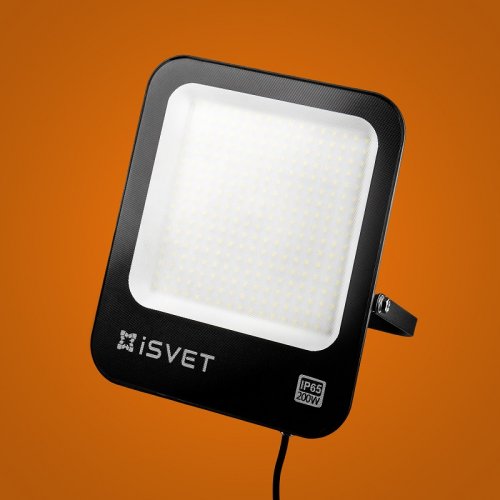 Прожектор светодиодный iSvet USL-106 220В 200Вт 18000Лм 6500K 120° IP65 308.3x283.7x38мм фото Прожектор светодиодный iSvet USL-106 220В 200Вт 18000Лм 6500K 120° IP65 308.3x283.7x38мм картинка